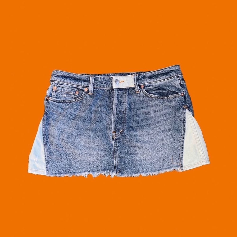Free people Jean mini skirt